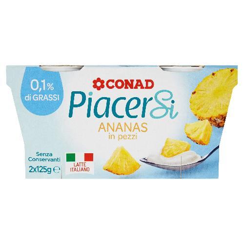 Conad Yogurt Piacersi 2x125g Ananas