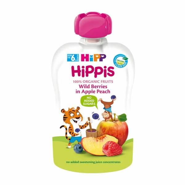 HIPP ORGANIC POUCH 100G BERRY/APP/PEACH - Scotts Supermarket