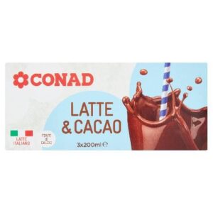 CONAD LATTE UHT KIDS CACAO 3X200ML