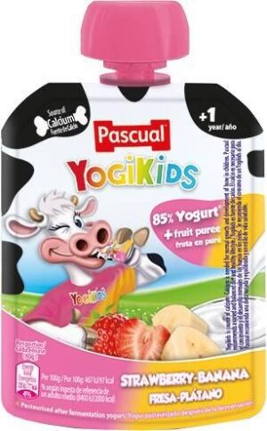 PASCUAL YOGI KIDS SBERRY/BANANA 80G